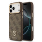 Apple iPhone 17 Pro Max Kılıf Guess Orjinal Lisanslı M-safe Şarj Özellikli Gold Metal Kamera Çerçeveli Taşlı 4G Logolu Kapak