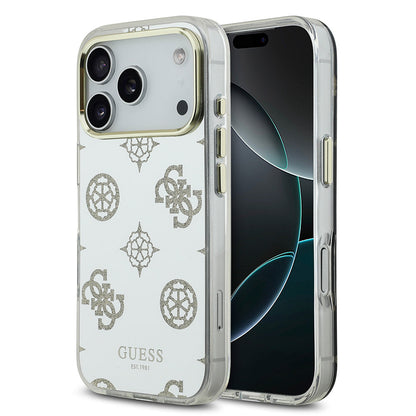 Apple iPhone 17 Pro Max Kılıf Guess Orjinal Lisanslı Metal Kamera Çerçeveli Simli Aynalı Kapak - Görsel 2