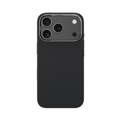 Apple iPhone 17 Pro Max Kılıf Karbon Fiber M-safe Şarj Özellikli Benks Hybrid ArmorPro 600D Kevlar Kapak