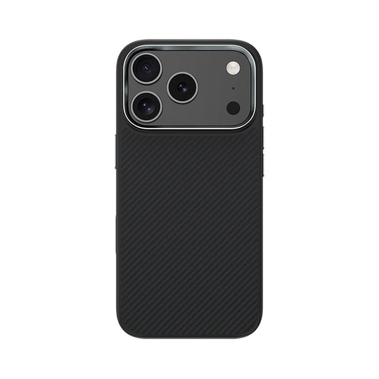 Apple iPhone 17 Pro Max Kılıf Karbon Fiber M-safe Şarj Özellikli Benks Hybrid ArmorPro 600D Kevlar Kapak