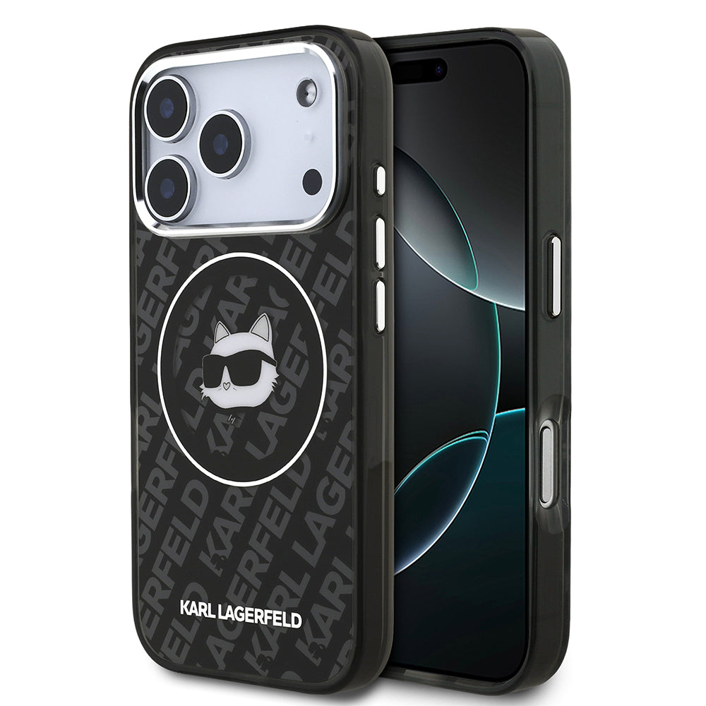 Apple iPhone 17 Pro Max Kılıf Karl Lagerfeld Orjinal Lisanslı IML Baskılı Choupette Heads Kapak - Görsel 2