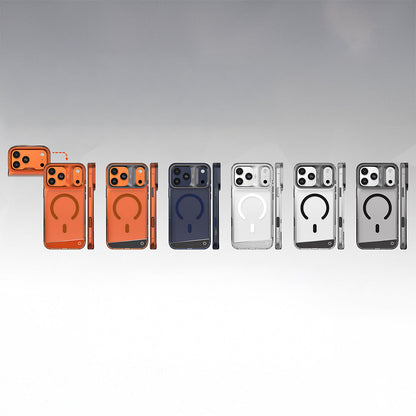Apple iPhone 17 Pro Max Kılıf M-safe Şarj Özellikli Airbag Tasarımlı O-Ring Şeffaf Kajsa Alüminyum Trans Shield Serisi Kapak - Görsel 8