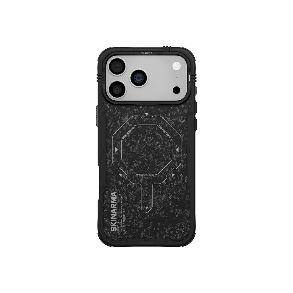 Apple iPhone 17 Pro Max Kılıf M-safe Şarj Özellikli Airbag Tasarımlı Skinarma Vektor Kapak - Görsel 3