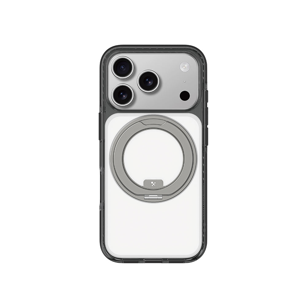 Apple iPhone 17 Pro Max Kılıf M-Safe Şarj Özellikli Airbag Tasarımlı Standlı AmazingThing Titan Pro MagSpin Kapak - Görsel 4