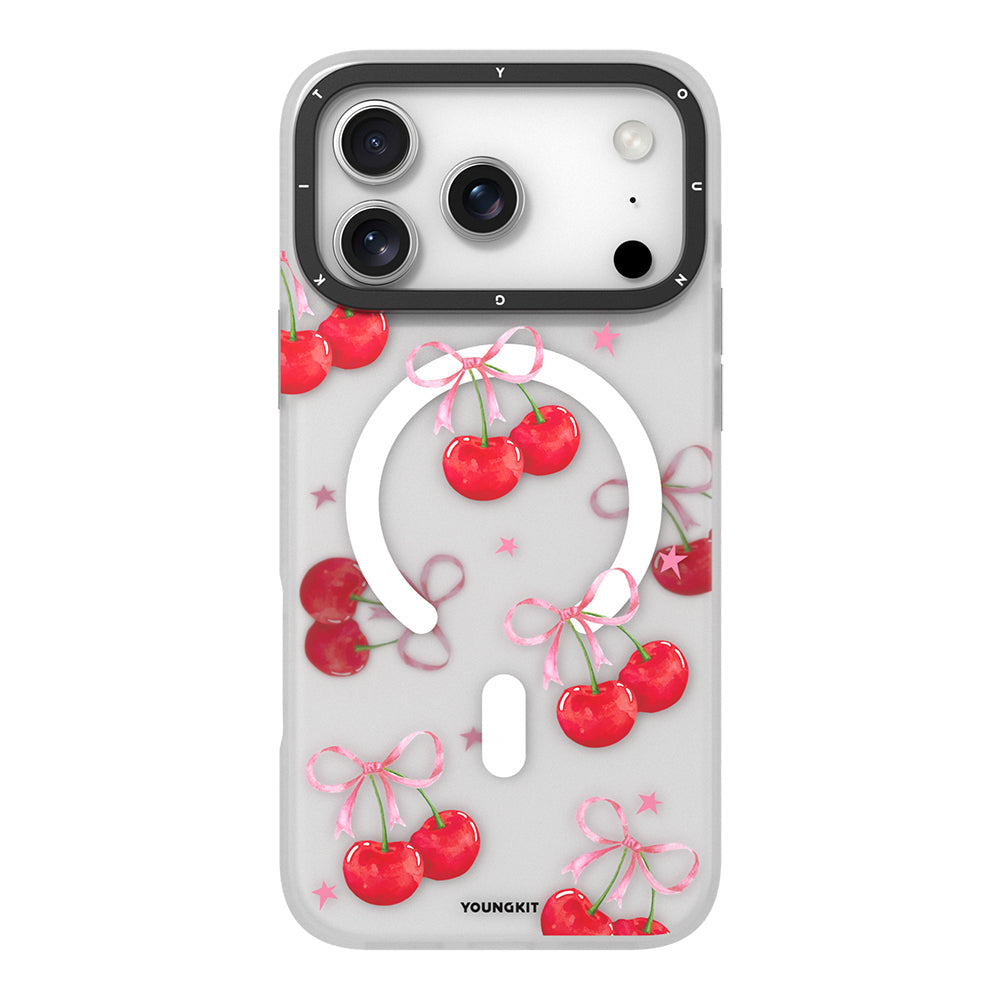 Apple iPhone 17 Pro Max Kılıf M-Safe Şarj Özellikli Airbagli Çift Katmanlı Youngkit Sweathart Serisi Kapak - Görsel 3