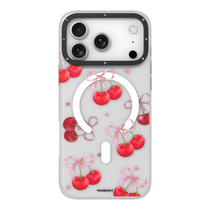 Apple iPhone 17 Pro Max Kılıf M-Safe Şarj Özellikli Airbagli Çift Katmanlı Youngkit Sweathart Serisi Kapak - Görsel 3