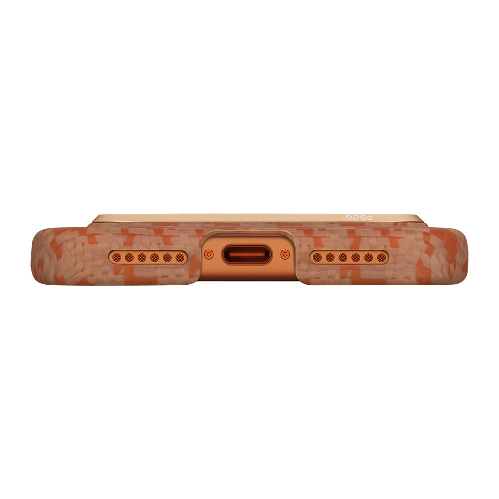 Apple iPhone 17 Pro Max Kılıf M-safe Şarj Özellikli Aramid Fiber Pitaka Edge Serisi Happiness Rides Kapak - Görsel 7