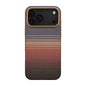 Apple iPhone 17 Pro Max Kılıf M-safe Şarj Özellikli Aramid Fiber Pitaka Military-Grade Sunset-Moonrise Serisi Kapak