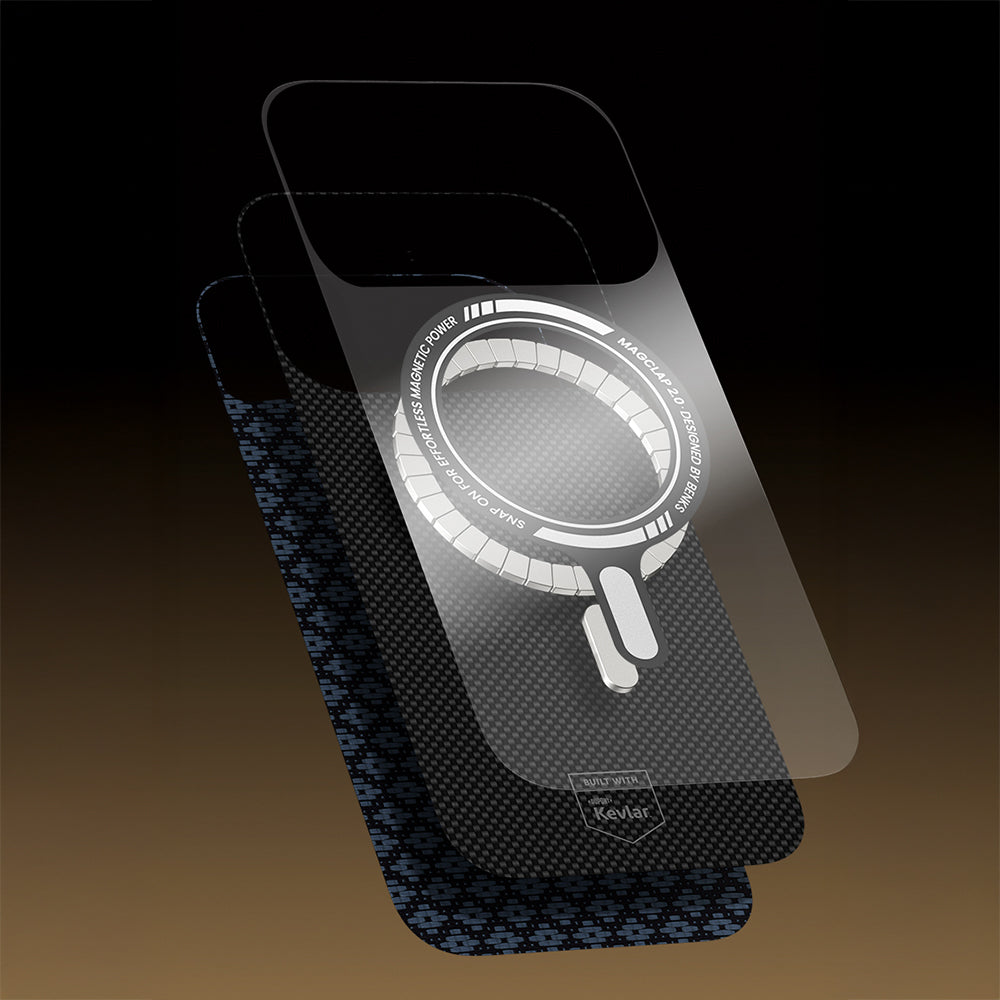 Apple iPhone 17 Pro Max Kılıf M-Safe Şarj Özellikli Benks ArmorAir ArmorGrid Serisi Kevlar Kapak - Görsel 15
