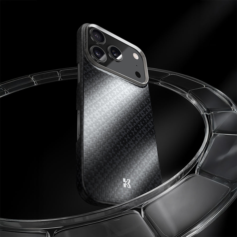 Apple iPhone 17 Pro Max Kılıf M-Safe Şarj Özellikli Benks ArmorAir ArmorGrid Serisi Kevlar Kapak - Görsel 18