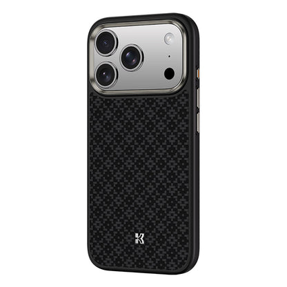 Apple iPhone 17 Pro Max Kılıf M-Safe Şarj Özellikli Benks ArmorPro ArmorGrid Serisi Kevlar Kapak - Görsel 2