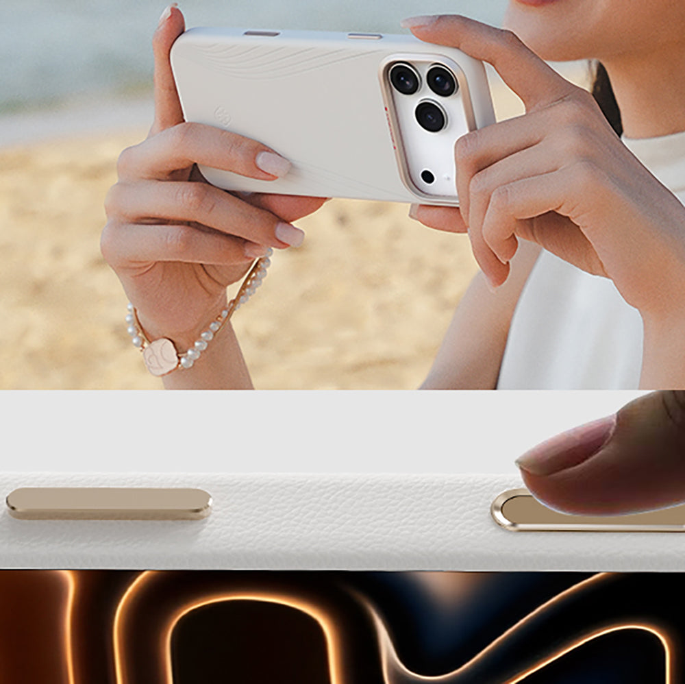 Apple iPhone 17 Pro Max Kılıf M-Safe Şarj Özellikli Çizgili Udemos Freedom Serisi Kapak - Görsel 10