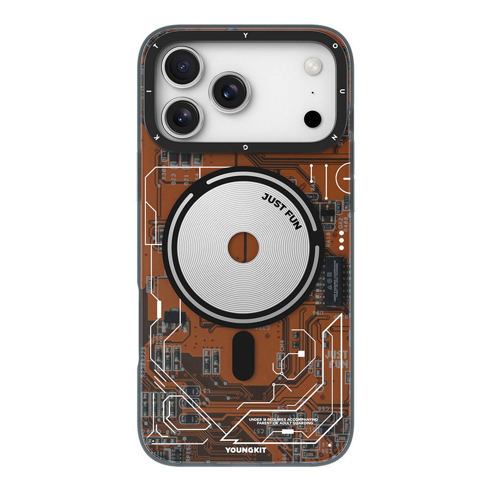 Apple iPhone 17 Pro Max Kılıf M-safe Şarj Özellikli Kamera Denetim Butonlu Youngkit Technology Serisi Kapak - Görsel 4