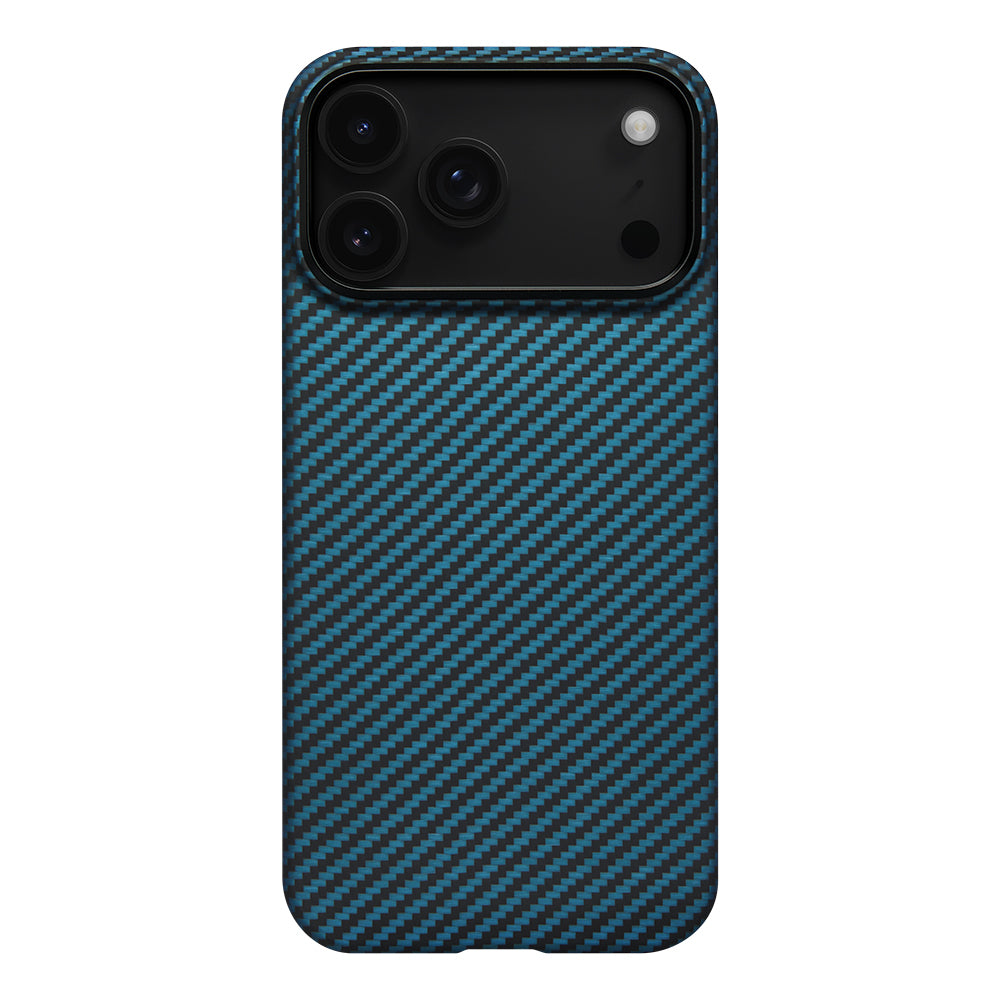 Apple iPhone 17 Pro Max Kılıf M-Safe Şarj Özellikli Kamera Kontrol Butonlu Aramid Fiber Pitaka Ultra-Slim Kapak - Görsel 2