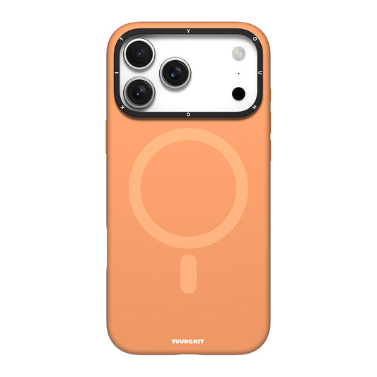 Apple iPhone 17 Pro Max Kılıf M-Safe Şarj Özellikli Kamera Standlı Youngkit Gel Cream Serisi Kapak