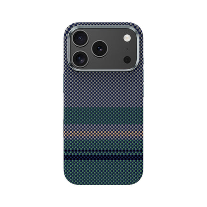 Apple iPhone 17 Pro Max Kılıf M-safe Şarj Özellikli Karbon Fiber Tasarımlı Benks Aurora ArmorPro Kevlar Kapak