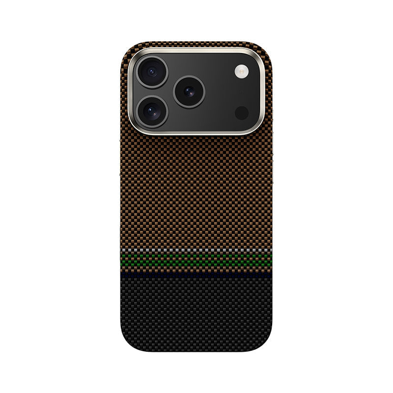 Apple iPhone 17 Pro Max Kılıf M-safe Şarj Özellikli Karbon Fiber Tasarımlı Benks Prestige ArmorPro Kevlar Kapak