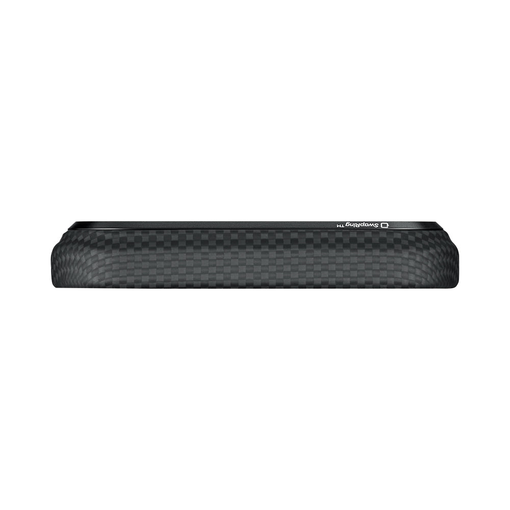 Apple iPhone 17 Pro Max Kılıf M-safe Şarj Özellikli Lumintex Teknolojili Fosforlu Aramid Fiber Pitaka Tactile Woven Aries Serisi Kapak - Görsel 4