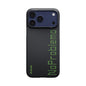 Apple iPhone 17 Pro Max Kılıf M-safe Şarj Özellikli Lumintex Teknolojili Fosforlu Aramid Fiber Pitaka Tactile Woven Aries Serisi Kapak