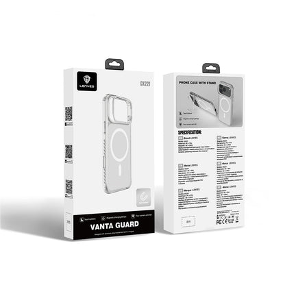 Apple iPhone 17 Pro Max Kılıf M-safe Şarj Özellikli Metal Kamera Çerçeveli Airbag Tasarımlı Lenyes CK221 Sert PC Kapak - Görsel 11
