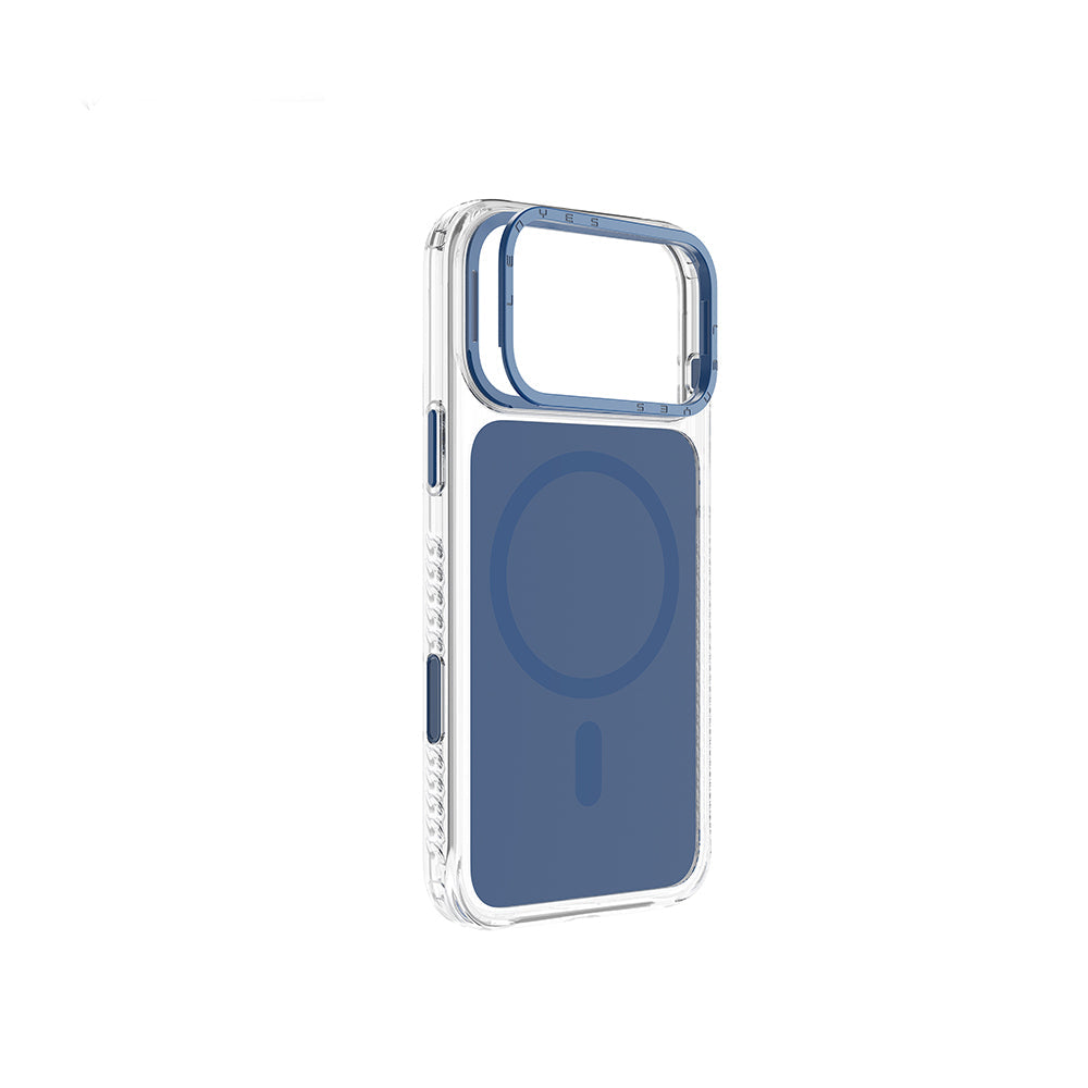 Apple iPhone 17 Pro Max Kılıf M-safe Şarj Özellikli Metal Kamera Çerçeveli Airbag Tasarımlı Lenyes CK221 Sert PC Kapak - Görsel 13