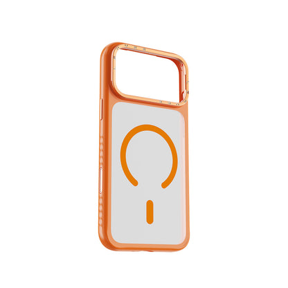 Apple iPhone 17 Pro Max Kılıf M-safe Şarj Özellikli Metal Kamera Standlı Lenyes CK226 PC Kapak