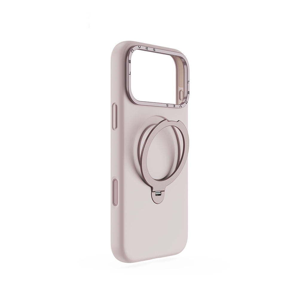 Apple iPhone 17 Pro Max Kılıf M-safe Şarj Özellikli Metal Standlı Sıvı Silikon Lenyes CK223 Kapak - Görsel 15
