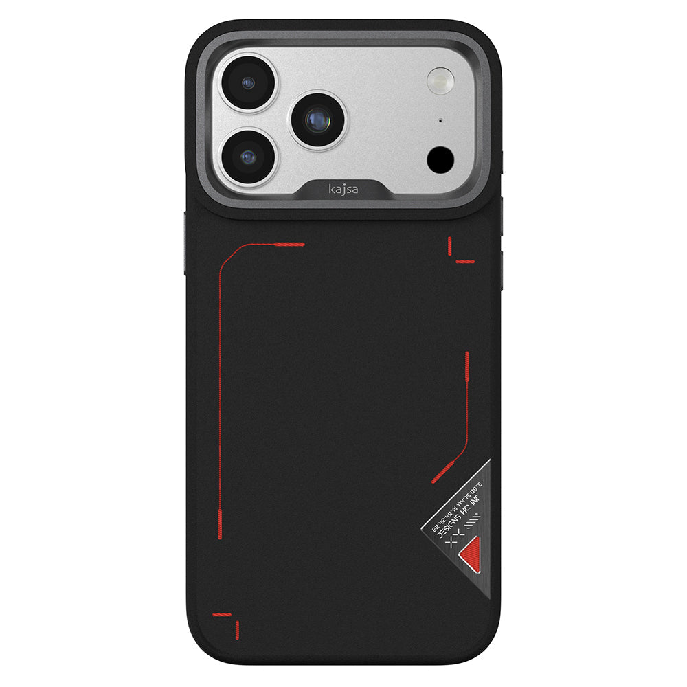 Apple iPhone 17 Pro Max Kılıf M-safe Şarj Özellikli O-Ring Metal Kamera Çerçeveli Kajsa Matrix Collection Kapak - Görsel 13