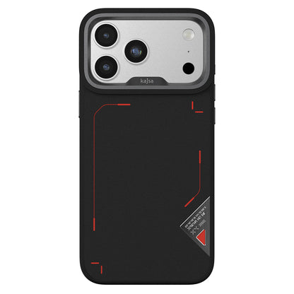 Apple iPhone 17 Pro Max Kılıf M-safe Şarj Özellikli O-Ring Metal Kamera Çerçeveli Kajsa Matrix Collection Kapak - Görsel 13
