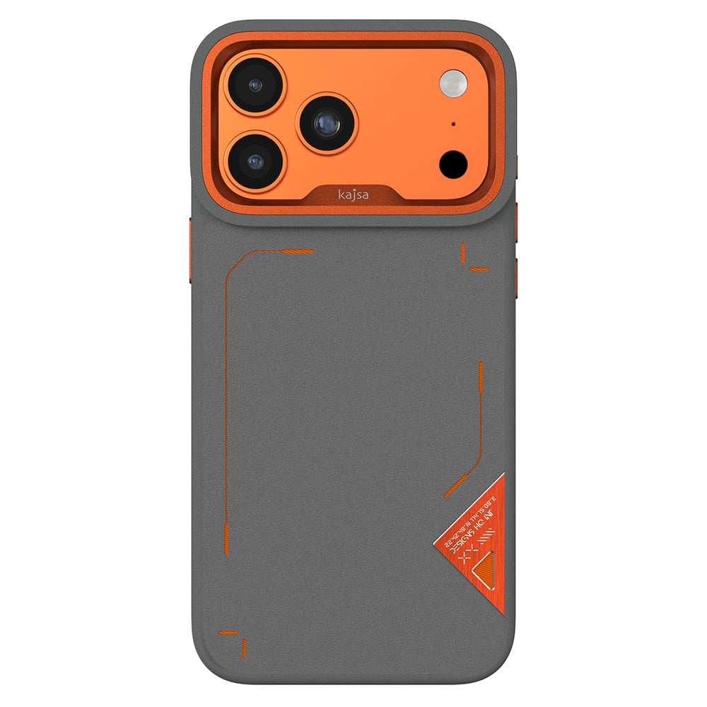 Apple iPhone 17 Pro Max Kılıf M-safe Şarj Özellikli O-Ring Metal Kamera Çerçeveli Kajsa Matrix Collection Kapak - Görsel 12