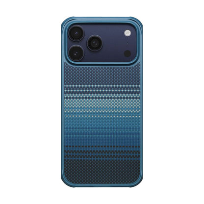 Apple iPhone 17 Pro Max Kılıf M-safe Şarj Özellikli Pitaka Tactile Woven Sunset-Moonrise Aramid Pro Guard Serisi Kapak - Görsel 3