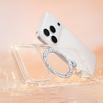 Apple iPhone 17 Pro Max Kılıf M-safe Şarj Özellikli Simli Standlı Pynana Dancing Circle Trendy Serisi Kapak - Görsel 10