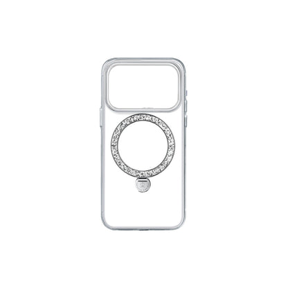 Apple iPhone 17 Pro Max Kılıf M-safe Şarj Özellikli Simli Standlı Pynana Dancing Circle Trendy Serisi Kapak
