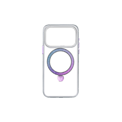 Apple iPhone 17 Pro Max Kılıf M-safe Şarj Özellikli Simli Standlı Pynana Dancing Circle Trendy Serisi Kapak - Görsel 12