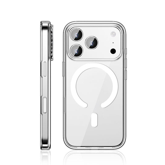 Apple iPhone 17 Pro Max Kılıf M-safe Şarj Özellikli Transparan Sert PC Wlons Pita Kapak