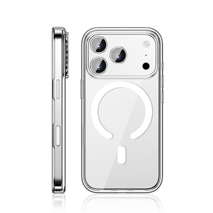 Apple iPhone 17 Pro Max Kılıf M-safe Şarj Özellikli Transparan Sert PC Wlons Pita Kapak - Görsel 2