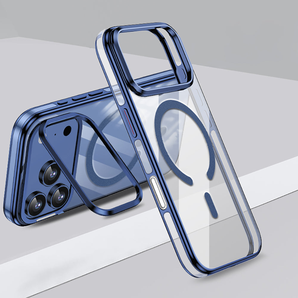 Apple iPhone 17 Pro Max Kılıf M-safe Şarj Özellikli Wlons Standlı Efsane Kapak - Görsel 2