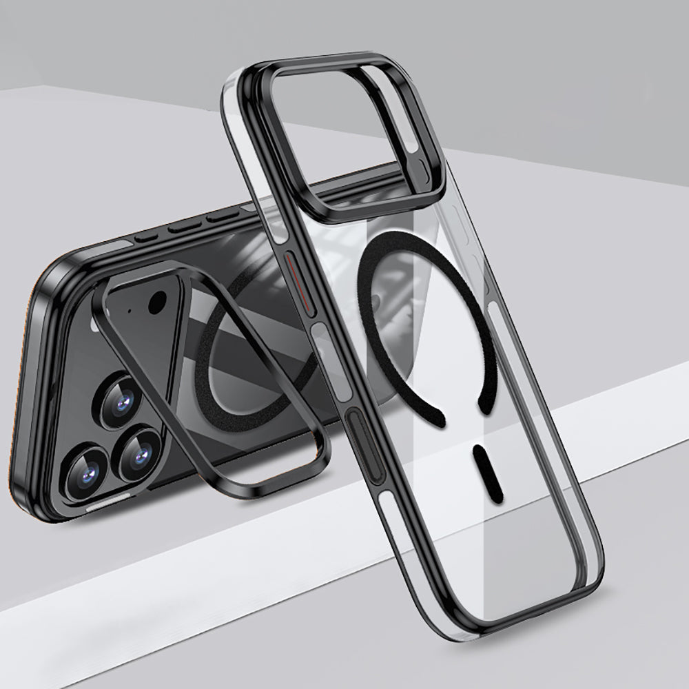 Apple iPhone 17 Pro Max Kılıf M-safe Şarj Özellikli Wlons Standlı Efsane Kapak - Görsel 5