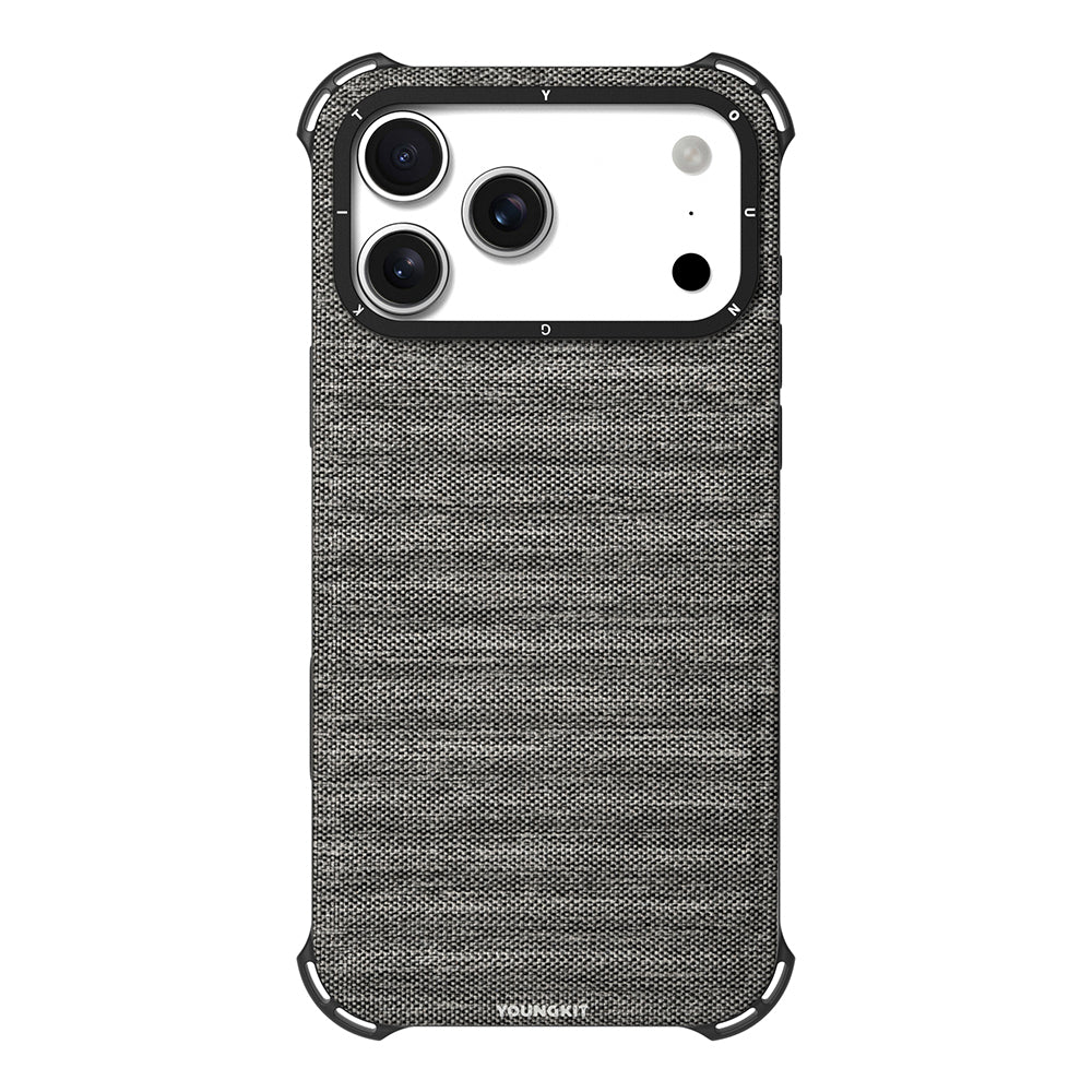 Apple iPhone 17 Pro Max Kılıf M-safe Şarj Özellikli Youngkit Canvas Serisi Kapak - Görsel 4