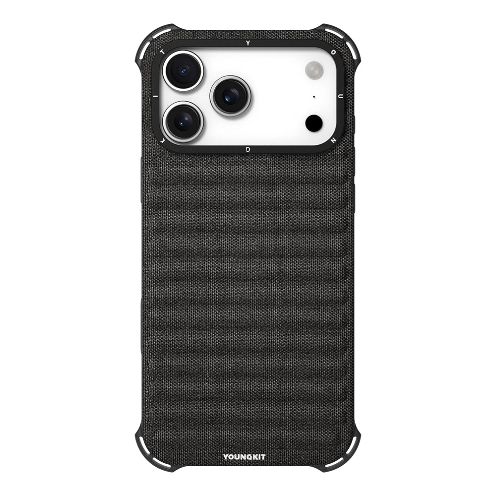 Apple iPhone 17 Pro Max Kılıf M-safe Şarj Özellikli Youngkit Canvas Serisi Kapak - Görsel 2