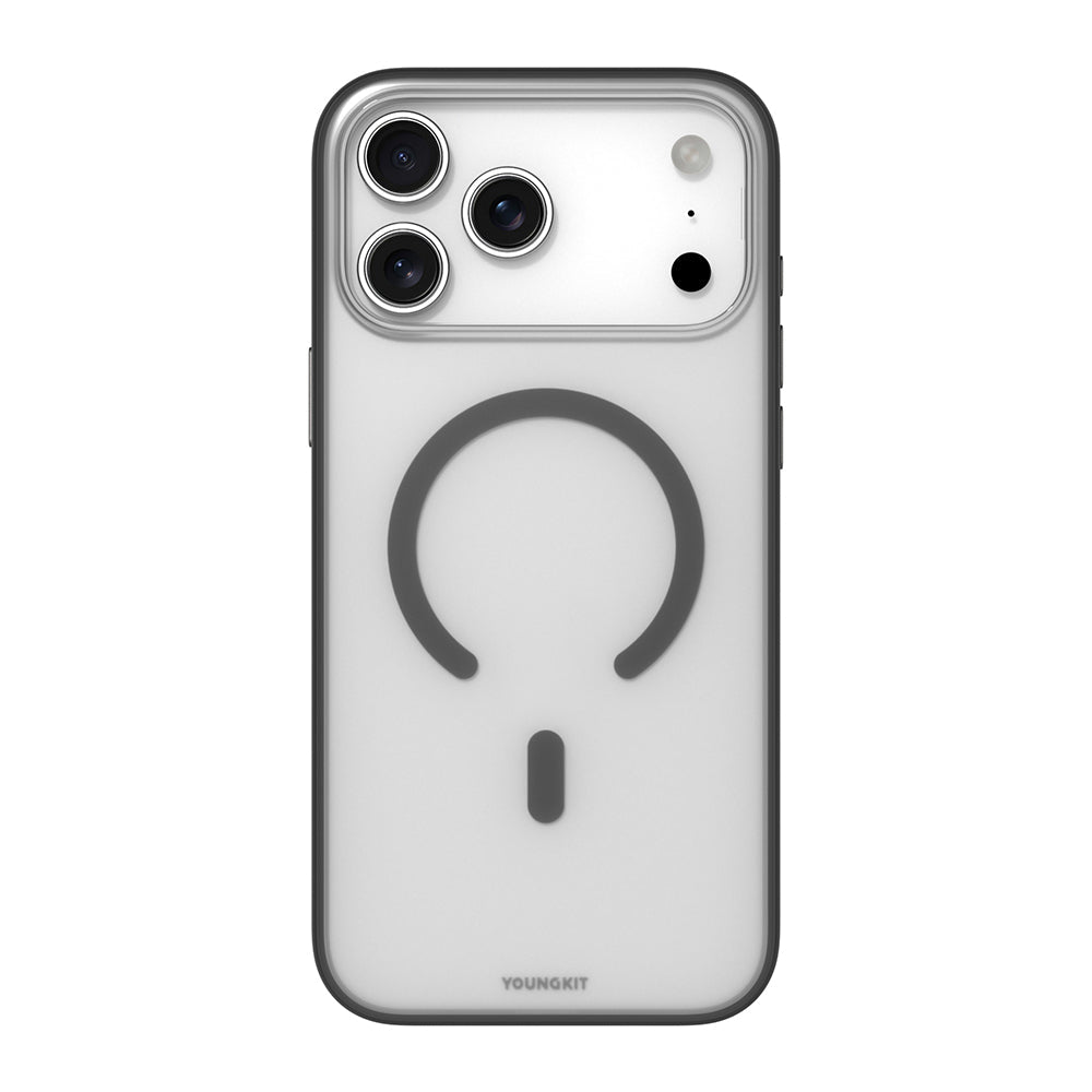 Apple iPhone 17 Pro Max Kılıf M-safe Şarj Özellikli Youngkit Clear Serisi Kapak - Görsel 3