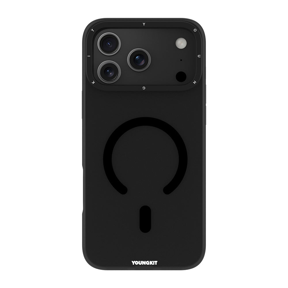 Apple iPhone 17 Pro Max Kılıf M-safe Şarj Özellikli Youngkit Hidden Sand Serisi Kapak - Görsel 2