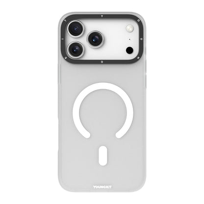 Apple iPhone 17 Pro Max Kılıf M-safe Şarj Özellikli Youngkit Hidden Sand Serisi Kapak - Görsel 3