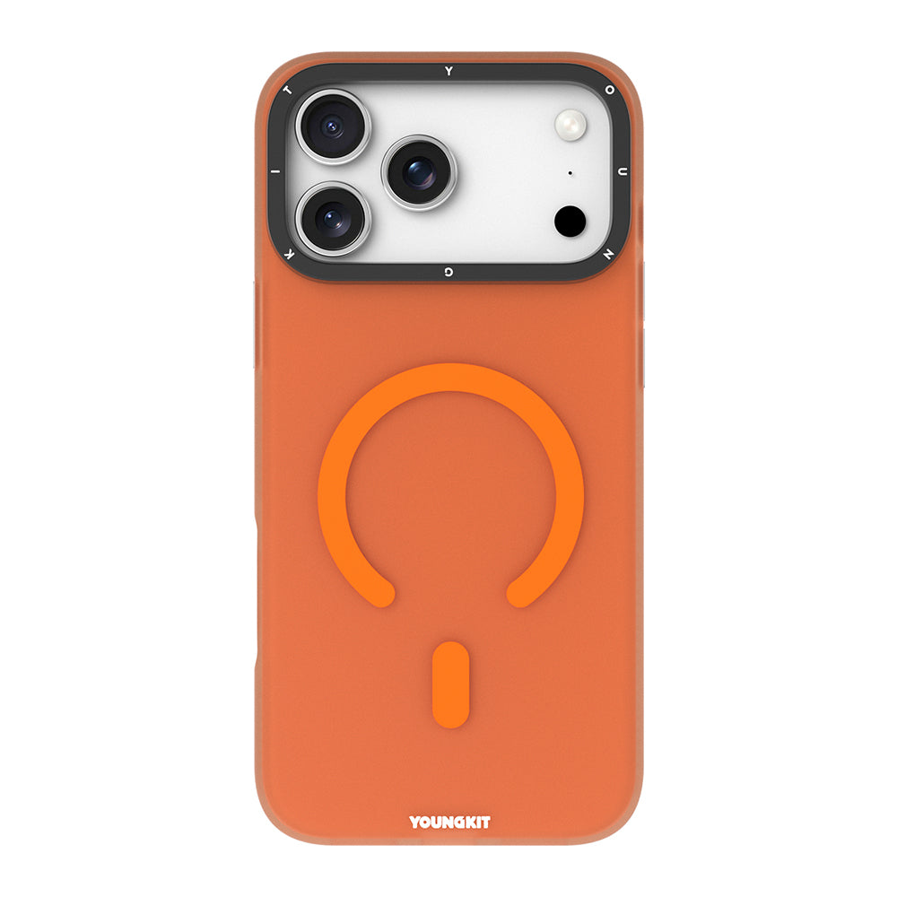 Apple iPhone 17 Pro Max Kılıf M-safe Şarj Özellikli Youngkit Hidden Sand Serisi Kapak - Görsel 5