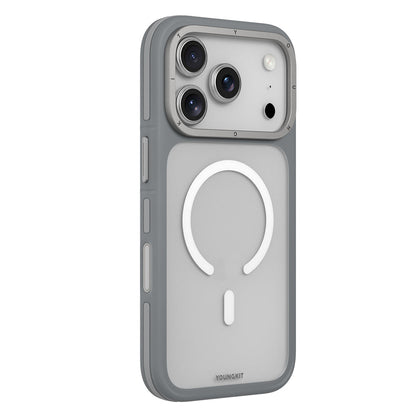 Apple iPhone 17 Pro Max Kılıf M-safe Şarj Özellikli Youngkit Rock Sand Serisi Kapak