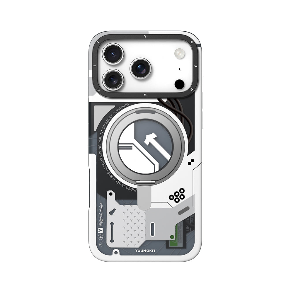 Apple iPhone 17 Pro Max Kılıf M-safe Şarj Özellikli Youngkit Starship Serisi Kapak - Görsel 5