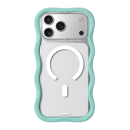 Apple iPhone 17 Pro Max Kılıf M-safe Şarj Özellikli Youngkit Wave Clear Serisi Kapak - Görsel 5