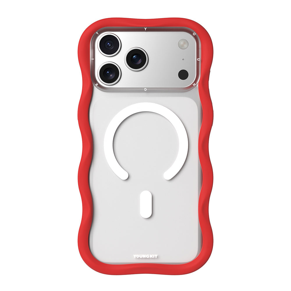 Apple iPhone 17 Pro Max Kılıf M-safe Şarj Özellikli Youngkit Wave Matte Serisi Kapak - Görsel 3