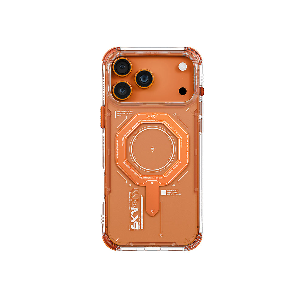 Apple iPhone 17 Pro Max Kılıf SkinArma M-safe Şarj Özellikli Airbag Tasarımlı Magma Kapak - Görsel 3