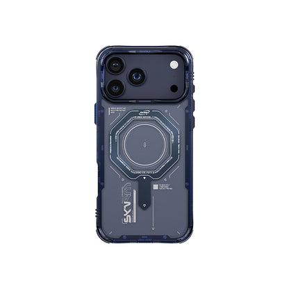 Apple iPhone 17 Pro Max Kılıf SkinArma M-safe Şarj Özellikli Airbag Tasarımlı Magma Kapak - Görsel 4